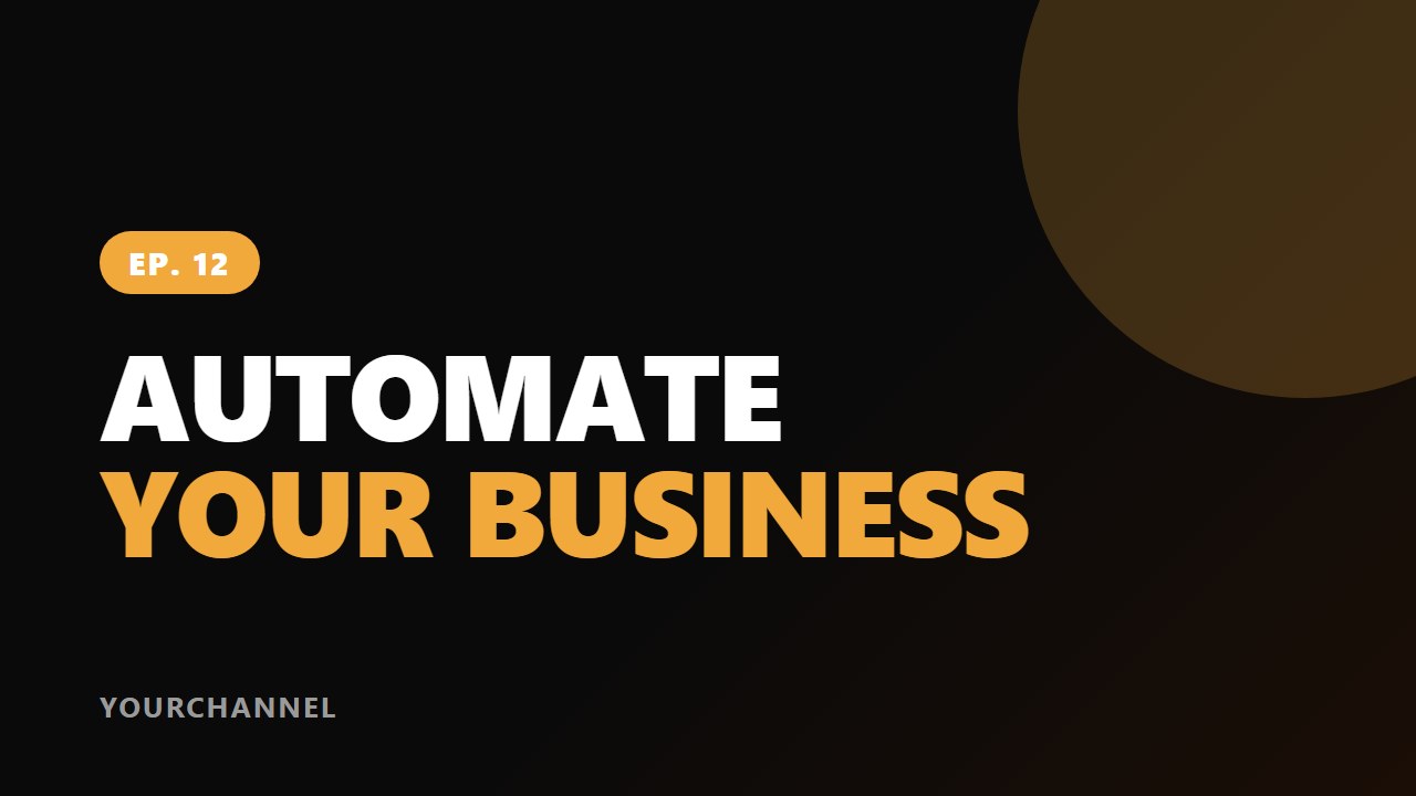 YouTube thumbnail template